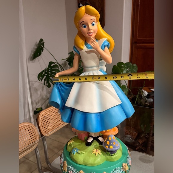 Disney Big Fig Alice in Wonderland Light-Up Statue Figurine Wonderland Mushrooms - Picture 12 of 14